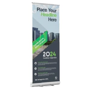 Economy Retractable Banner Stand - 31.5' W X 79' H