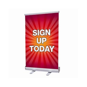 Economy Table Top Retractable Banner Stand - 24' X 36'