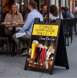 Signicade Deluxe A Frame Sidewalk Sign - 24'w X 36'h