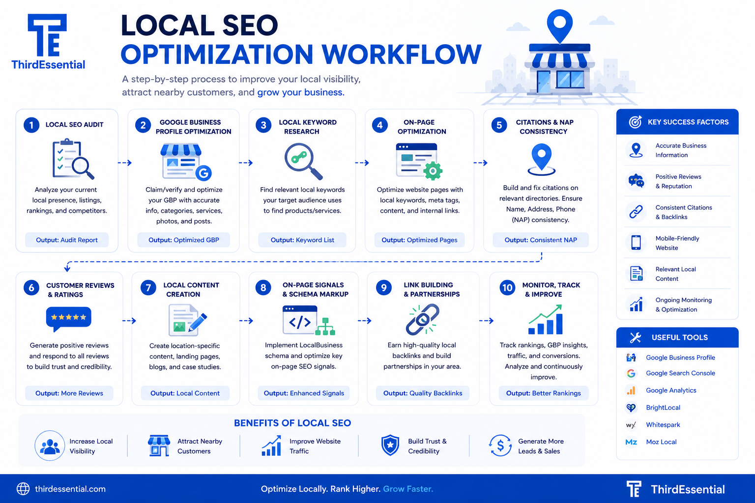 Local SEO optimization workflow