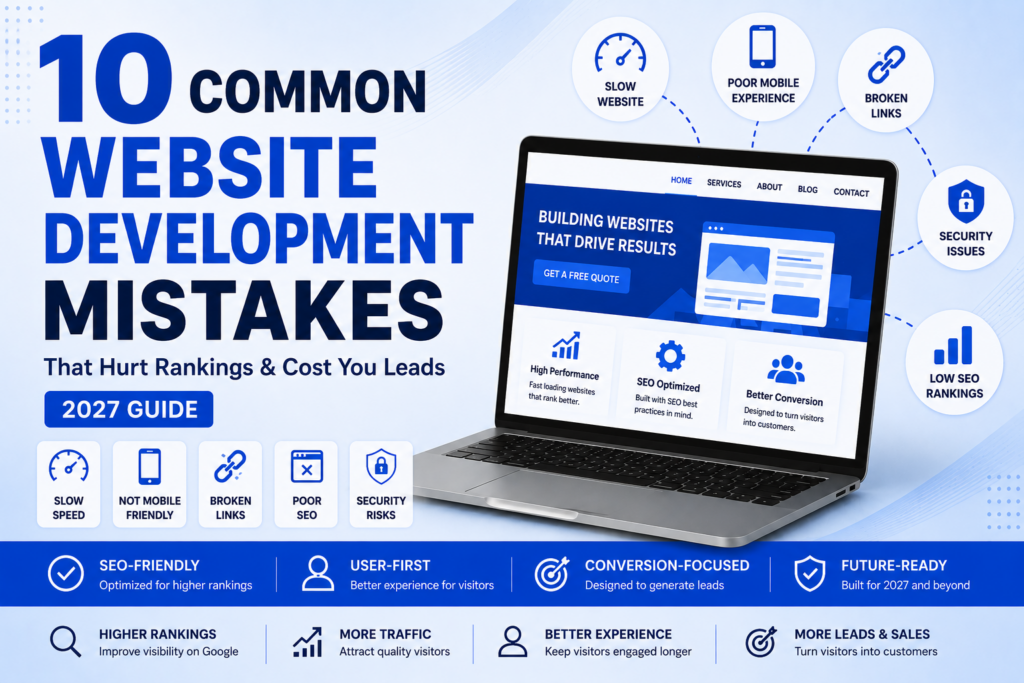 10 Common Website Development Mistakes That Cost Businesses Leads in 2027 (And How to Fix Them)